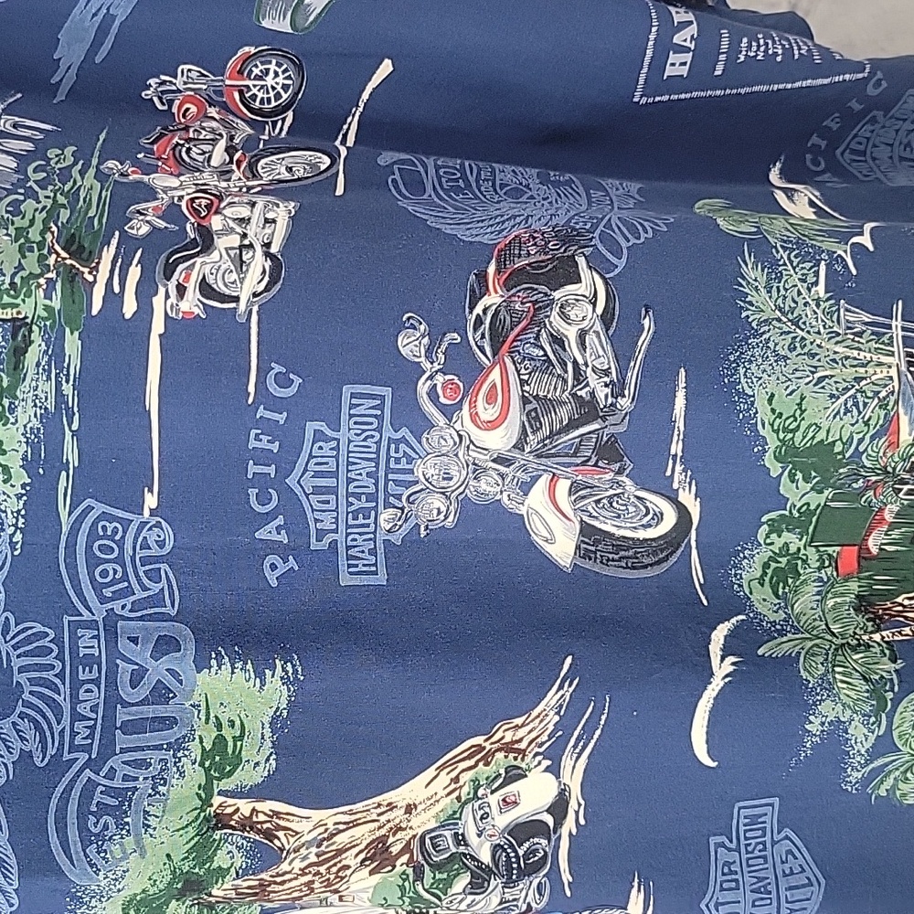Harley-Davidson Blue‎ Casual Button Down Shirt - Picture 10 of 14